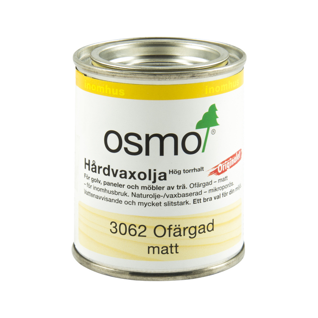 HÅRDVAXOLJA 3062 OSMO ORIGINALET MATT 0,125L | Beijerbygg Byggmaterial